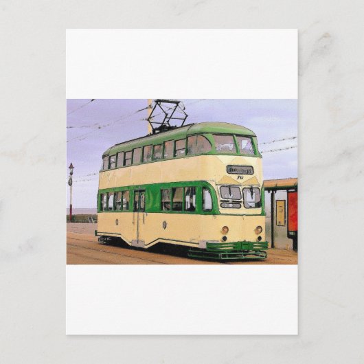 Blackpool Tram Briefkaart (Voorkant)
