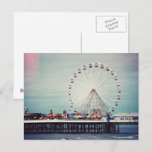 Blackpool (Verenigd Koninkrijk) Briefkaart (Voorkant / Achterkant)