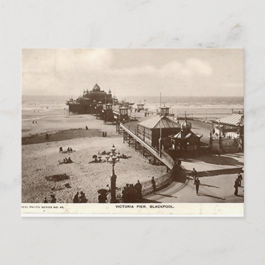 Blackpool, Victoria Pier Briefkaart (Voorkant)