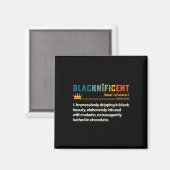 BlackPrachtige definitie Afrikaanse Black Pride Me Magneet (Voorkant / Achterkant)