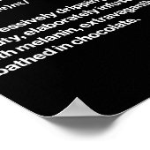 BlackPrachtige definitie Afrikaanse Black Pride Me Poster (Hoek)