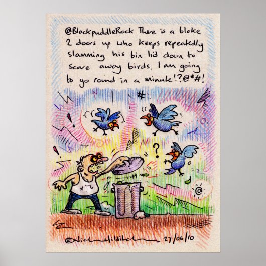 @BlackpuddleRock's vingerafdruk Poster (Voorkant)