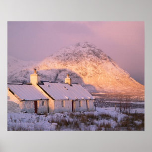 Blackrock Cottage, Glencoe, Hooglanden, Schotland  Poster