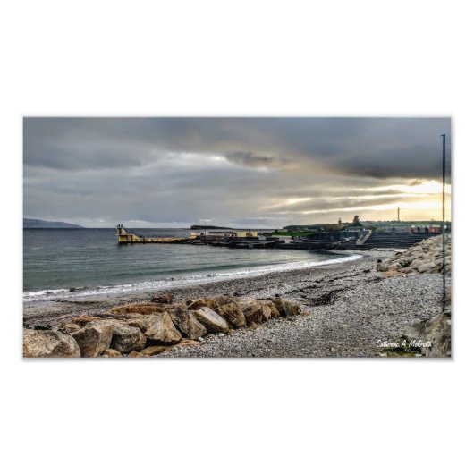 Blackrock Diving Board, Salthill, Galway Foto Afdruk (Voorkant)