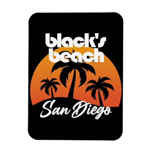 Black's Beach, San Diego Magneet (Verticaal)