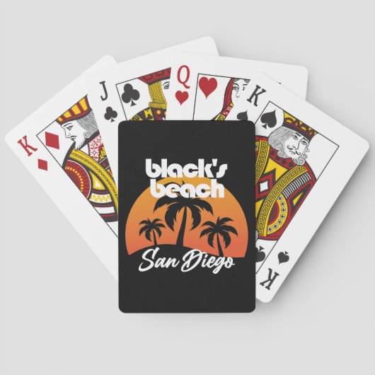 Black's Beach, San Diego Pokerkaarten (Achterkant)