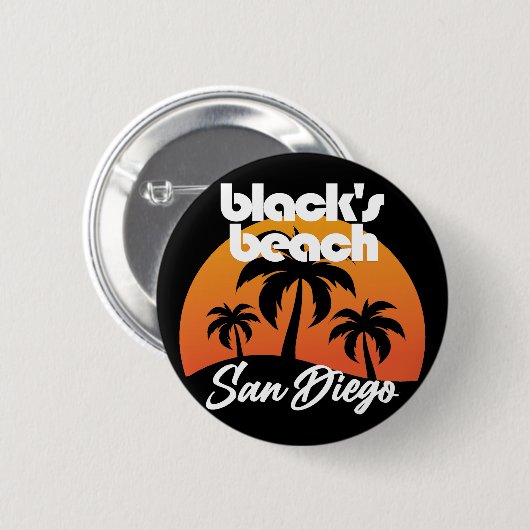 Black's Beach, San Diego Ronde Button 5,7 Cm (Voorkant /achterkant)