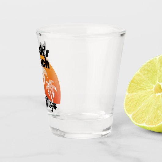 Black's Beach, San Diego Shot Glas (Rechts)