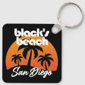 Black's Beach, San Diego Sleutelhanger (Achterkant)