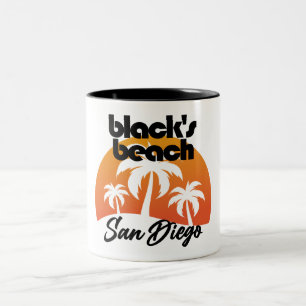 Black's Beach, San Diego Tweekleurige Koffiemok