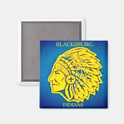 ,Blacksburg High School~Indians* Magnet (Voorkant / Achterkant)