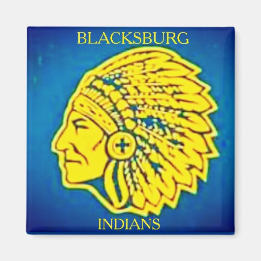 ,Blacksburg High School~Indians* Magnet (Voorkant)