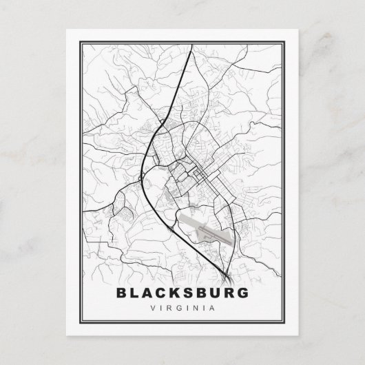 Blacksburg Kaart (Voorkant)