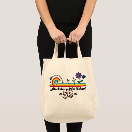 Blacksburg New School Celebrates 50ste Canvas tas (Voorkant (product))