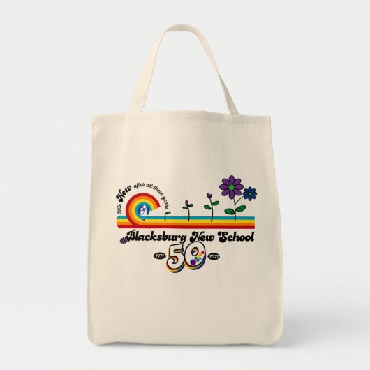 Blacksburg New School Celebrates 50ste Canvas tas (Voorkant)