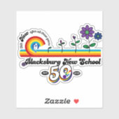 Blacksburg New School Celebrates 50th Sticker (Vel)