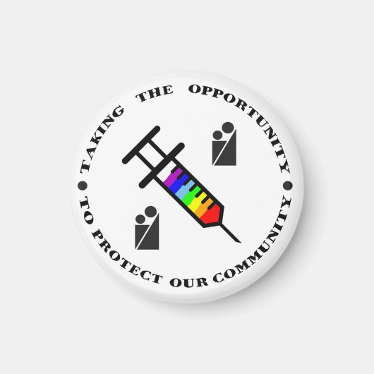 Blacksburg New School Celebrates COVID Vaccine Magneet (Voorkant)