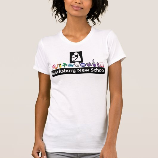 Blacksburg New School Colour Logo T-shirt (Voorkant)