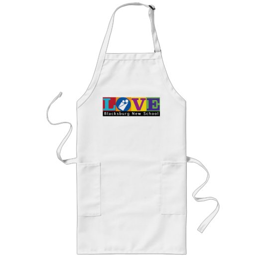 Blacksburg New School Long Apron Lang Schort (Voorkant)