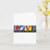 Blacksburg New School Merch Adult Slim Cut  Kaart (Gele Bloem)