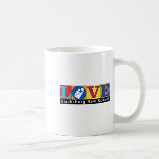 Blacksburg New School Merch Adult Slim Cut  Koffiemok (Rechts)