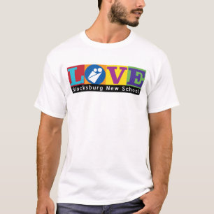 Blacksburg New School Merch T-shirt voor volwassen