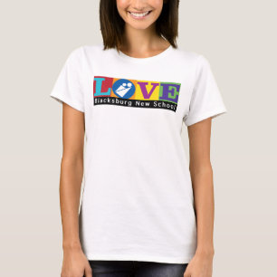 Blacksburg New School Merch T-shirt voor volwassen
