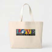 Blacksburg New School Merch Tote Grote Tote Bag (Voorkant)