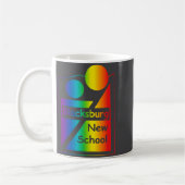 Blacksburg New School Retro Design _1 Koffiemok (Links)