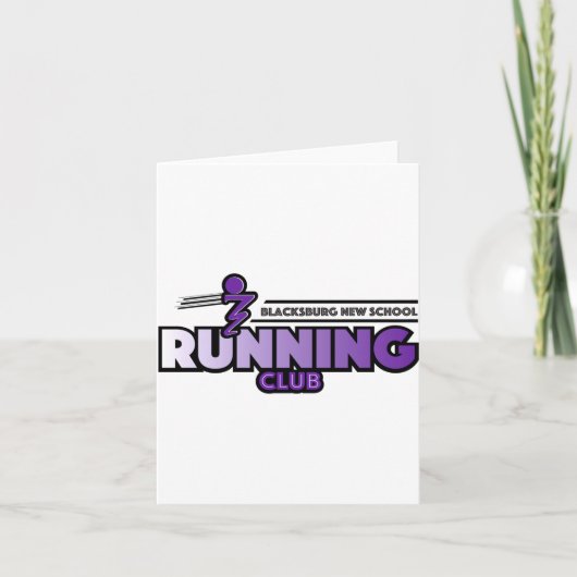 Blacksburg New School Running Club Kaart (Voorkant)