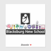 Blacksburg New School Spirit Sticker (Vel)