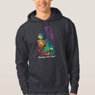 Blacksburg Nieuwe School Art Logo wit type Hoodie