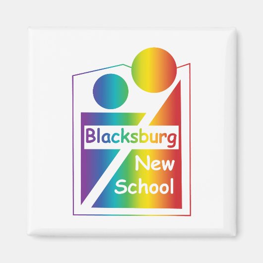Blacksburg Nieuwe School Magneet (Voorkant)