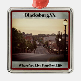 Blacksburg, VA.kerstversiering Metalen Ornament