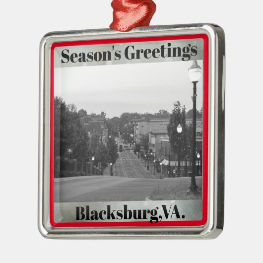 Blacksburg, VA.kerstversiering Metalen Ornament (Links)