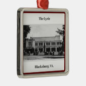 Blacksburg, VA. VA Tech, kerstversiering Metalen Ornament (Rechts)