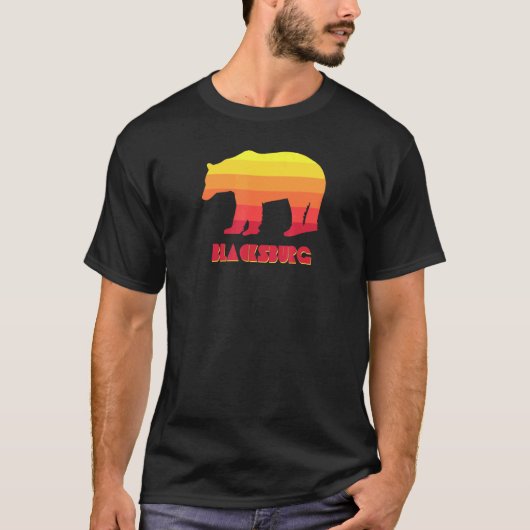 Blacksburg Virginia Bear T-shirt (Voorkant)