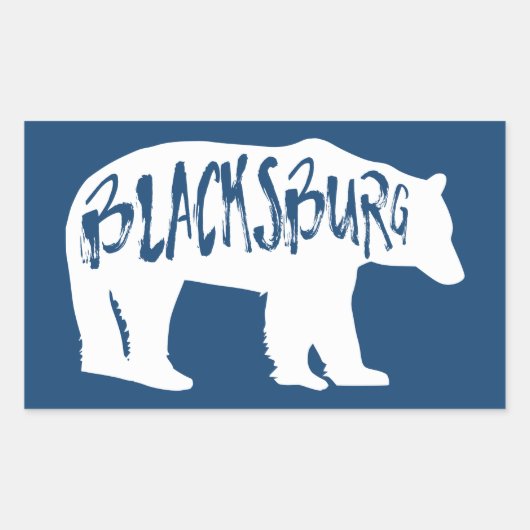 Blacksburg Virginia Beer Rechthoekige Sticker (Voorkant)