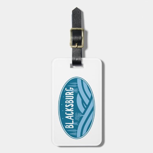 Blacksburg Virginia Buiten Bagagelabel (Voorkant verticaal)