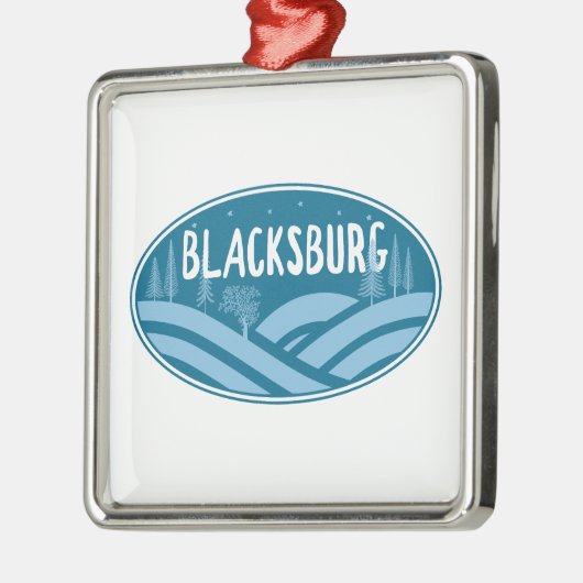 Blacksburg Virginia Buiten Metalen Ornament (Links)