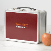Blacksburg, Virginia Metal Lunch Box (In situ)