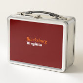 Blacksburg, Virginia Metal Lunch Box (Voorkant)