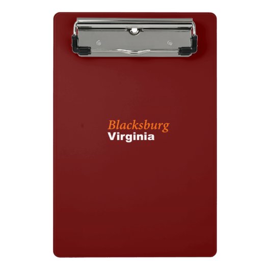 Blacksburg, Virginia Mini Clipboard Klembord (Voorkant)