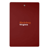 Blacksburg, Virginia Mini Clipboard Mini Klembord (Achterkant)