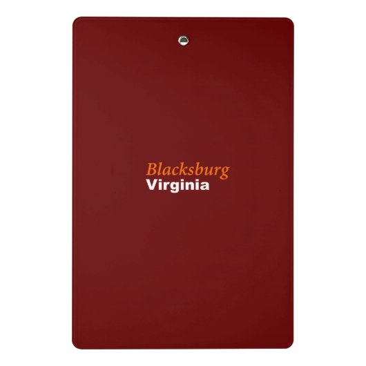 Blacksburg, Virginia Mini Clipboard Mini Klembord (Achterkant)