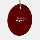 Blacksburg, Virginia Ornament (Rechts)