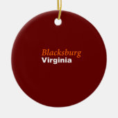 Blacksburg, Virginia Ornament (Voorkant)