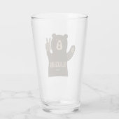 Blacksburg Virginia Peace Bear Glas (Achterkant)