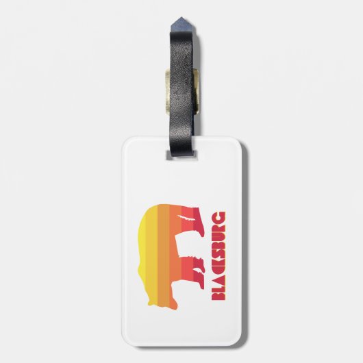 Blacksburg Virginia Rainbow-Beer Bagagelabel (Achterkant verticaal)