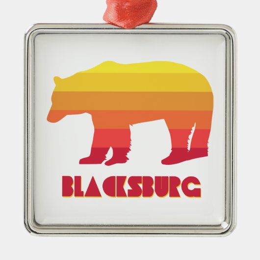 Blacksburg Virginia Rainbow-Beer Metalen Ornament